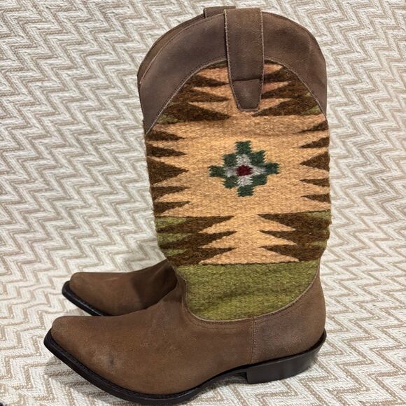 Matisse Women’s Abilene Wool Blanket Leather Western Cowboy Boots - Picture 4 of 10